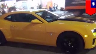 Transformers Bumblebee Camaro car bought by Taiwanese man taken out for joyride - TomoNews
