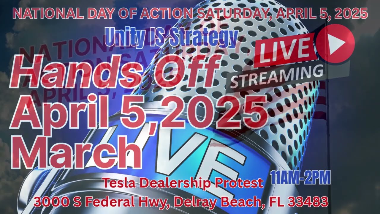 NATIONAL DAY OF ACTION SATURDAY APRIL 5, 2025 Whitney Houston's "The Star-Spangled Banner"