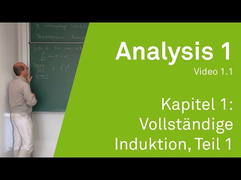 Analysis 1 WS 20/21 Video 1.1 - Chapter 1: Mathematical Induction, Part 1