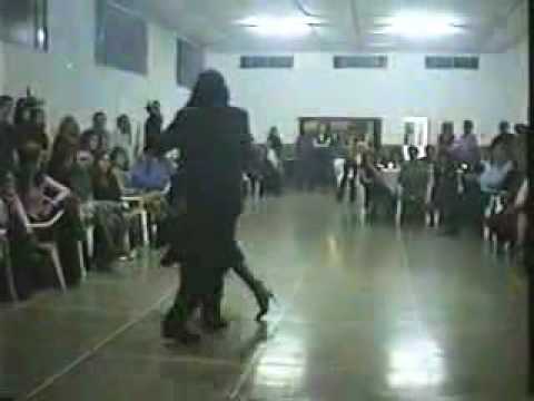  Andres Laza Moreno  and  Samantha Dispari  are  dancing  to  the  tango  "  Humillacion  "