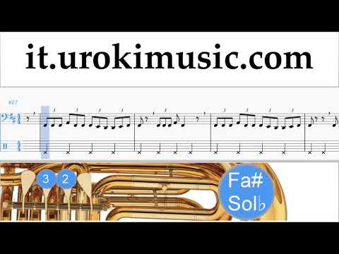 Lezioni di Tuba Jonas Blue - Mama Tutorial Spartito Parte#2 um-i276