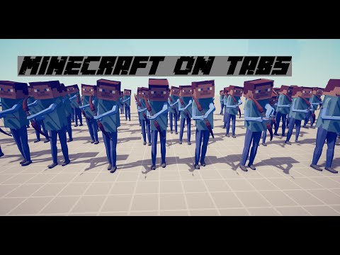 100 Minecraft Zombies VS 100 Bow Steve ! Tottaly Accurate Battle Simulator TABS