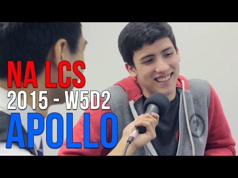 NA LCS 2015: Apollo "I feel bad for [Impact] because it's us losing the game rather than him..."