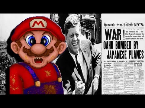 mario teaches national tragedies (and also typing)