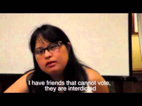 Image of the video: Self-advocate from Peru: Accessing the Ballot Box