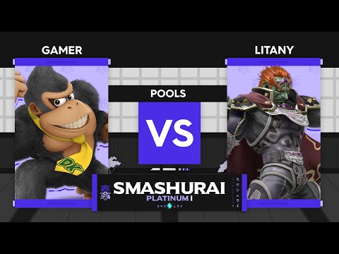 Smashurai Platinum #1 | Litany (Ganondorf) Vs. Gamer (Donkey Kong) Pools