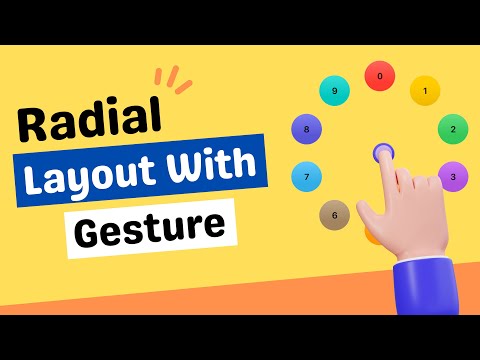 Radial Layout With Gestures - SwiftUI - Xcode 15 thumbnail