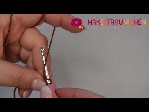 Wie mache ich eine doppelte Luftmaschenkette?