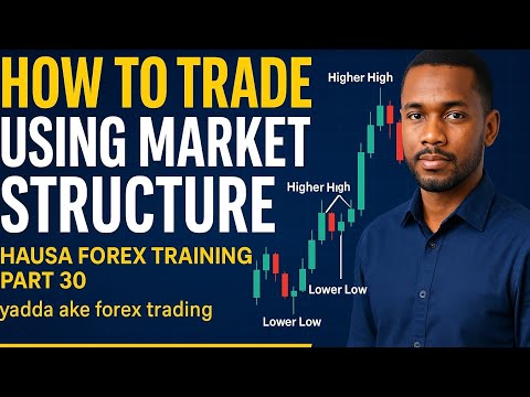 How to Trade Using Market Structure Hausa Forex Training Part 30 - yadda ake forex trading