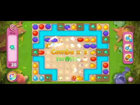 Gardenscapes Level 1846 [No booster] [ Challenge Level] #androidgameplay #gardenscapesgame #tranding