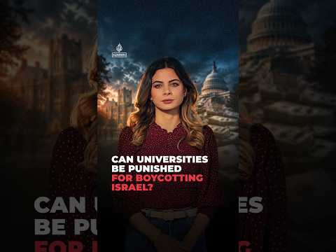 Can the US government punish a university for boycotting Israel? | #ajshorts