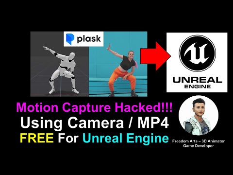 AI Motion Capture for Unreal Engine using Camera or MP4 Video - Plask Tutorial