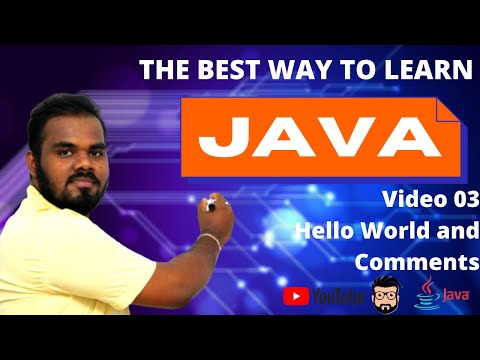 Java 03 Java Hello World Comments In Sinhala