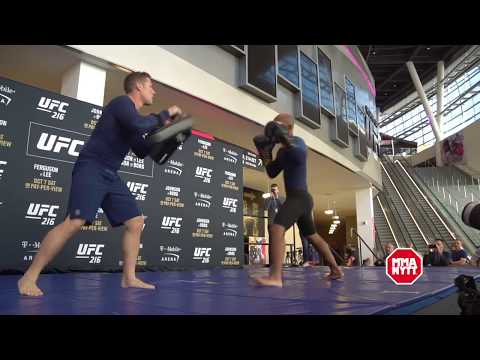 UFC 216: Ray Borg and Demetrious Johnson Open Workout