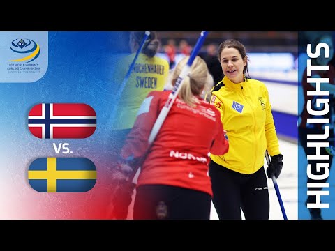 NORWAY v SWEDEN - Round-robin game Highlights - LGT World Women’s Curling Championship 2023