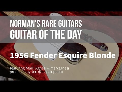 Norman's Rare Guitars - Guitar of the Day: 1956 Fender Esquire Blonde
