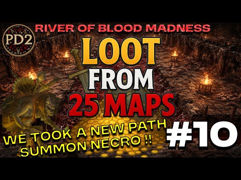PD2 S12 – Loot From 25 Maps #10 (Summon Necro Swap + Puzzleboxes!) #pd2 #diablo2