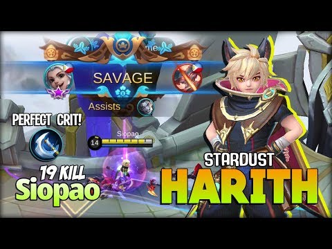 SAVAGE Harith Stardust with Perfect Crit Damage! Siopao Oriental Mindoro No 1 Harith ~ MLBB