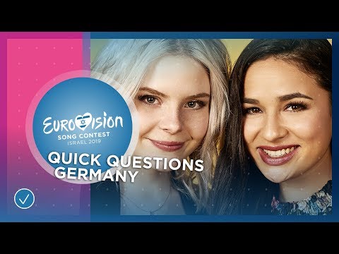 Quick Questions with S!sters from Germany 🇩🇪 - Eurovision 2019