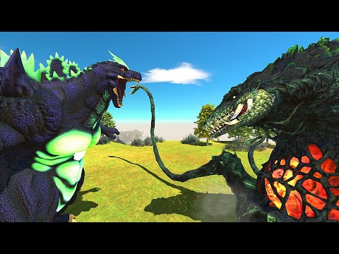 SUPER GODZILLA vs BIOLLANTE - Animal Revolt Battle Simulator