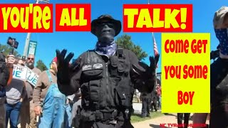 🔴You're all talk! BACK THE HELL UP! Come get you some boy. ( part 2 )1st & 2nd amendment audit fail🔵