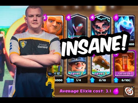 NEW OP DECK! 3.1 Giant-Miner Deck for 3 Crowns in Grand Challenge! - Clash Royale
