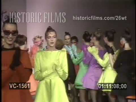 CLAUDE MONTANA SPRING-SUMMER 1988- FASHION SHOW, PARIS, OCTOBER 1987.