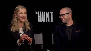 The Hunt: Betty Gilpin & Damon Lindelof Official Movie Interview | ScreenSlam video
