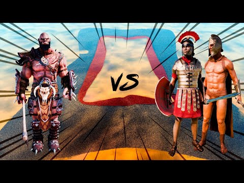3 ARMIES - 3,000,000 ORCS vs team of 500,000 ROMANS and SPARTANS | UEBS 2