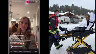 Lexi Rivera Instagram Live 2/24/23 with the Instagram Post Pictures | Snowmobile Accident in Montana