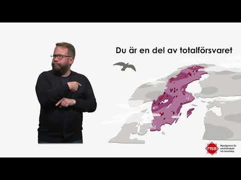 (Teckentolkad) Faktablad om Totalförsvaret - hela Sverige tillsammans