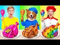 Me Vs Dog Cooking Challenge Funny Food Recipes By Multi DO Smile