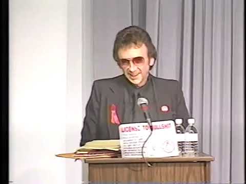 Phil Spector speaks at William Paterson University In 1994