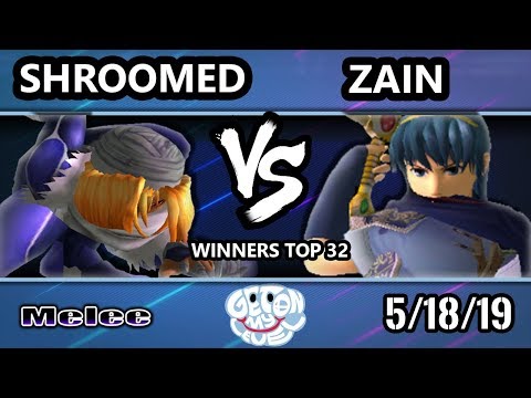 GOML 2019 SSBM - Shroomed (Sheik) Vs. PG | Zain (Marth) Smash Melee Tournament Winners Top 32