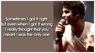 Darren Criss   Any of Those Things Acoustic) (Lyrics)
