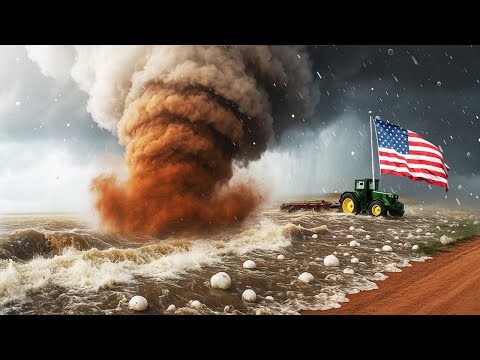 Violent Storm Chaos in Texas ! 🌪️ Tornadoes, Giant Hail & 🌊 Floods Cause Major Damage in Lubbock