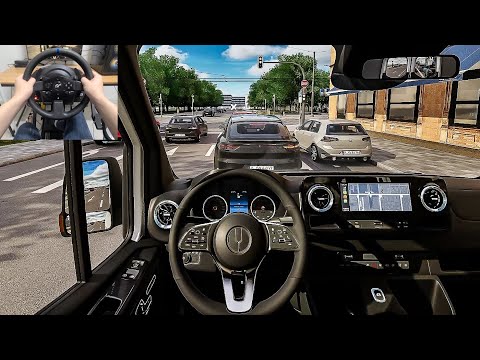 CityDriver - Alvarez Lentz Marathon (Sprinter) | Early Beta [Steering Wheel Gameplay]