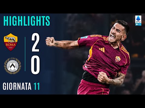 Video highlights della Roma vs Udinese (2 a 0) - Giornata 11 - Fantacalcio e fantamedie