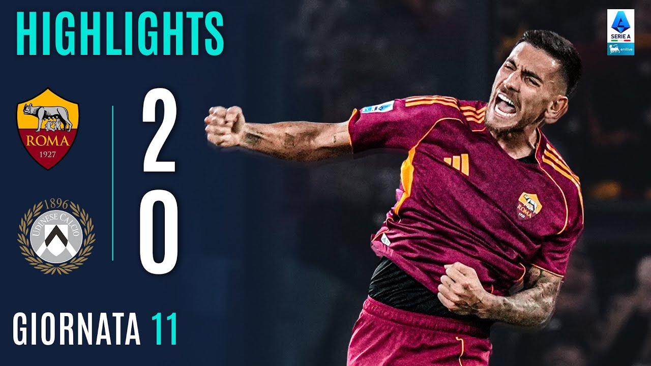 ROMA-UDINESE 2-0 | HIGHLIGHTS | 11ª GIORNATA | SERIE A ENILIVE 2025/26