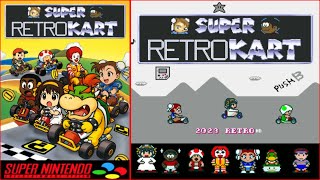 Super Retro Kart - Hack of Super Mario Kart [SNES]