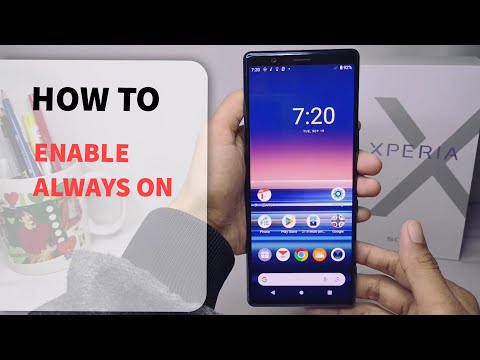 How To Enable Always On Display On Sony Xperia