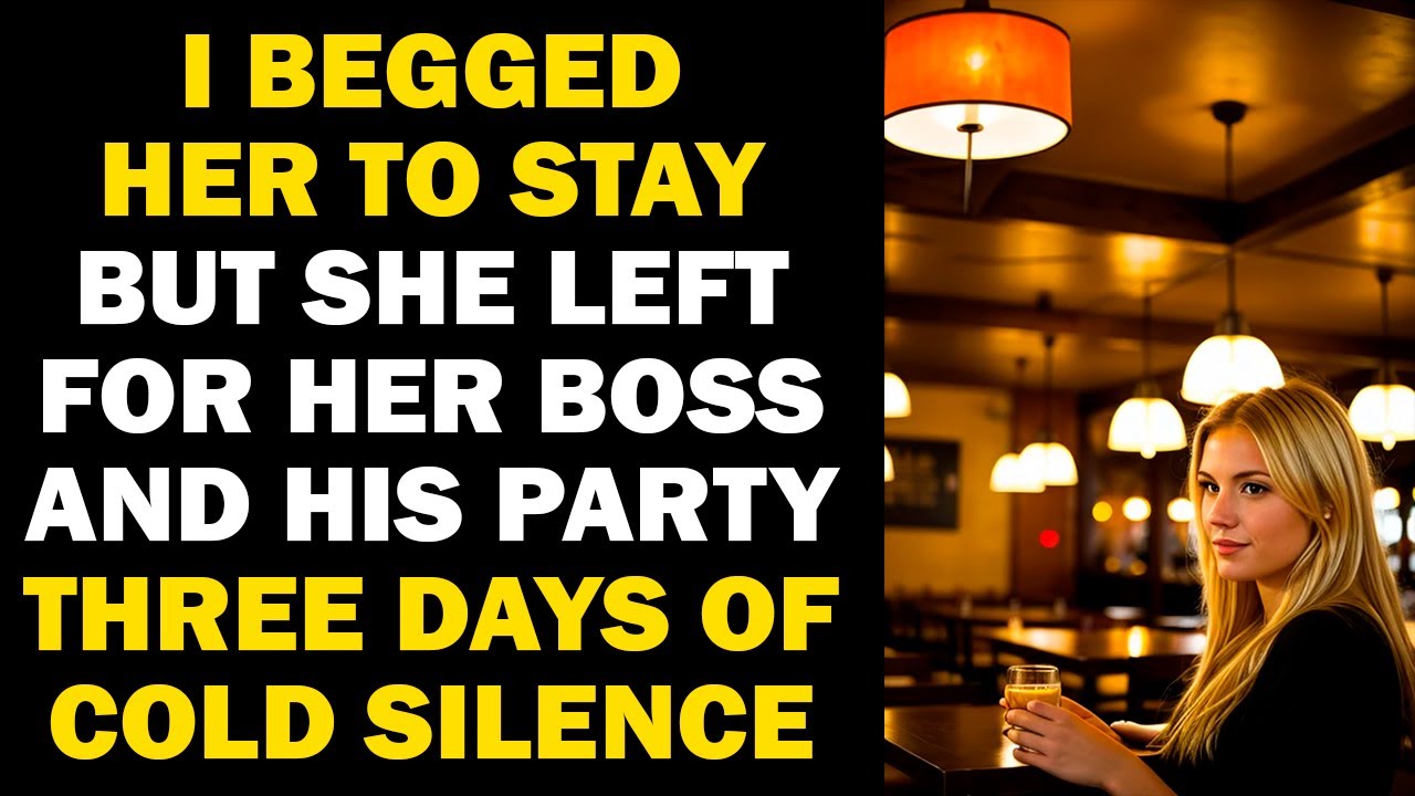 She Left for Her Boss’s Party — The Silence That Followed Changed Everything
