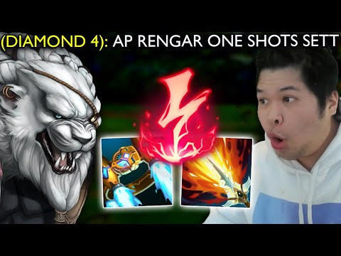 I tried a MASTER TIER AP RENGAR's build.. and it's actually pretty smurf (Double W 1 Shots)