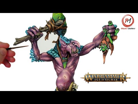 Painting a RockGut Troggoth | Warhammer Age of Sigmar | The Old World | Gloomspite Gitz