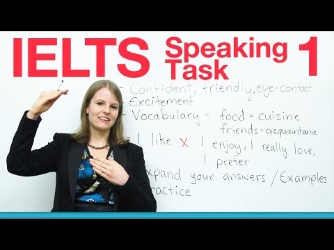 IELTS Speaking Task 1 - How to get a high score