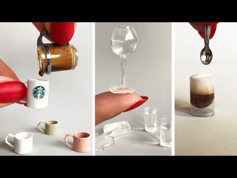DIY Miniature Mugs, Wine Glasses & Cups for Dolls