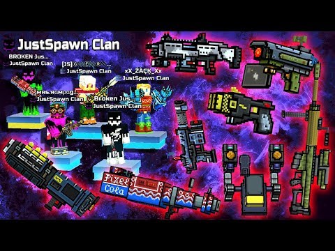Pixel Gun 3D - NEW WEAPONS Gameplay / JustSpawn CLAN