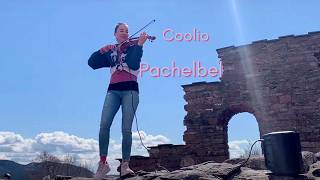Pachelbel - Coolio - C U When You Get There - Violin Version - Kirsti Hille- Old Castle Ruins Norway