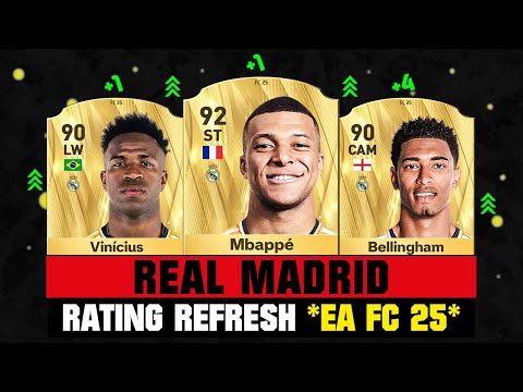 FIFA 25 | REAL MADRID PLAYER RATINGS (EA FC 25)! 😱🔥 ft. Mbappe, Vinicius, Bellingham…