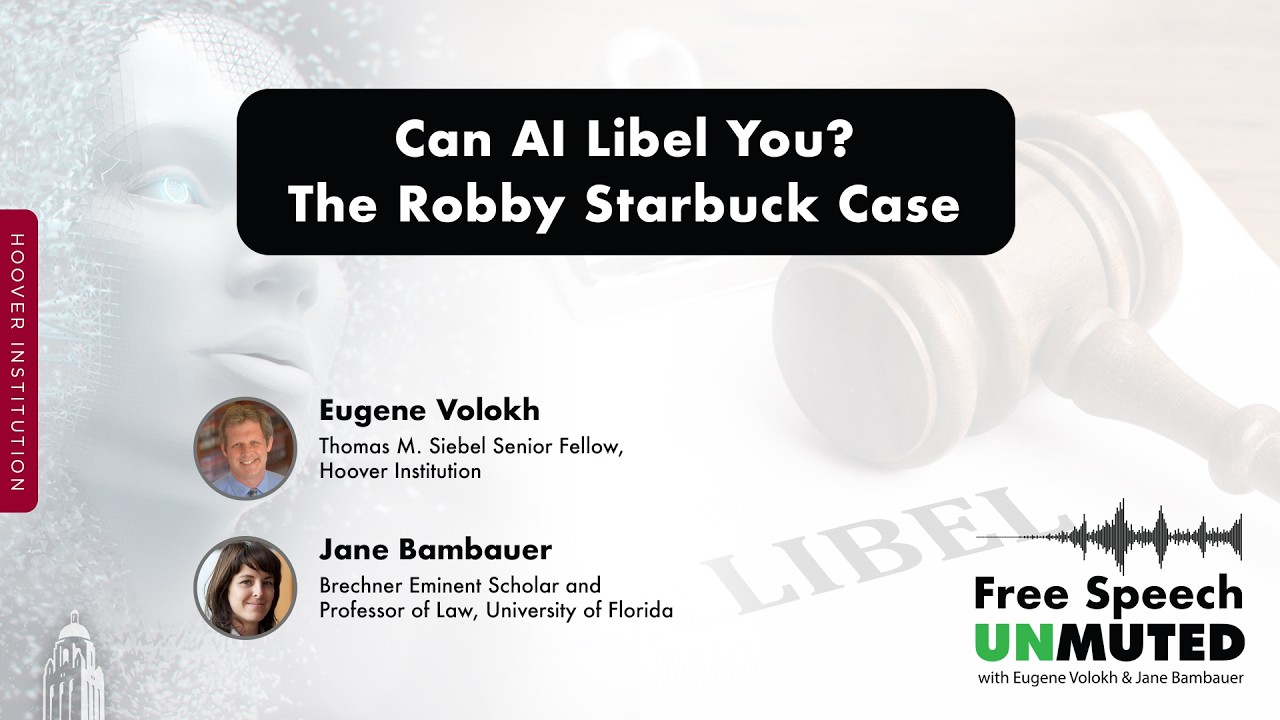 Can AI Libel You? The Robby Starbuck Case